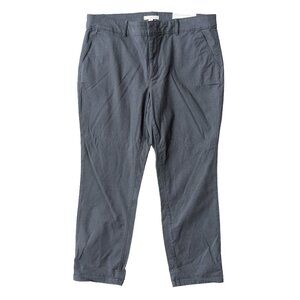 Loft Girlfriend Chino Pant Grey Minimal Acubi Professional Office Crop Ankle